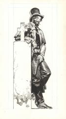 Ralph Meyer - Undertaker, Illustration originale r&eacute;alis&eacute;e po