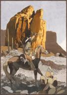 Christian Rossi - Golden West, Illustration originale in&eacute;dit