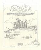 Fred Simon - Popotka le petit sioux, projet de couverture t1