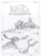 Fred Simon - Popotka le petit sioux, projet de couverture t1