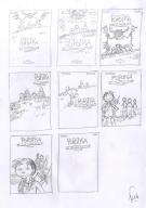 Fred Simon - Popotka le petit sioux, projet de couverture t1