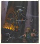 Adrian Smith - Warhammer, Combat d'Elfes, illustration origi