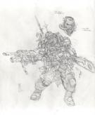 Paul Jeacock - Illustration originale, Space marine
