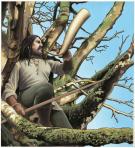 Bruno Brucero - Le livre secret de Merlin, Merlin avec corne
