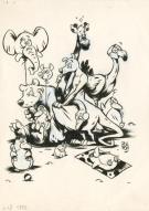 Nicolas Poupon - Le Cri de l'autruche, Illustration original