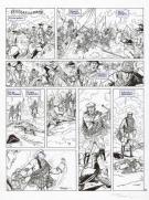 Ersel - Claymore, Planche originale n°33, textes collés. Pré