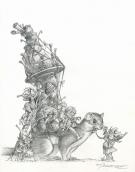 Pascal Moguérou - L'heure des fées, Illustration originale -