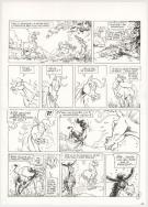 Benoit Du Peloux - Triple galop, Tome 7, Planche originale 