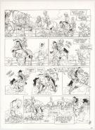 Benoit Du Peloux - Triple galop, Tome 7, Planche originale 