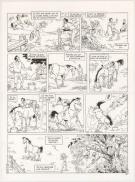 Benoit Du Peloux - Triple galop, Tome 4, Planche originale 