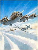 Lucio Perinotto - illustration originale intitulée "B-17"