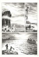 Riff Reb's - Hommes à la mer, Planche originale "Une descent