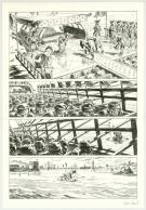 Riff Reb's - Hommes à la mer, Planche originale "La chiourme