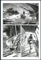 Riff Reb's - Hommes à la mer, Planche originale, Un sourire