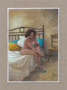 Miguelanxo Prado - Illustration originale, Mariela ? Nu V, 2