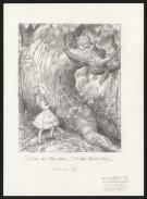 Scott Gustafson - Crayonné originale " Alice and the Cheshir