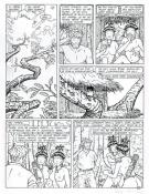 René Sterne - Adler, La jungle rouge, Planche originale 