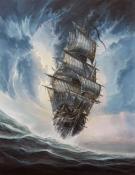 Didier Graffet - Le Hollandais volant, peinture originale