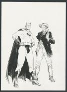 François Boucq - Illustration originale - Batman et le Bounc