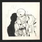 Tibet - Ric Hochet, Illustration originale sur 2 papiers