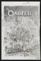 Serge Pellé - Orbital, Crayonné original de recherche de cou