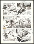 André Cheret - Rahan, Plus vite que le zébra, Planche origin