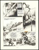 André Cheret - Rahan, L'arme à trois bras, Planche originale