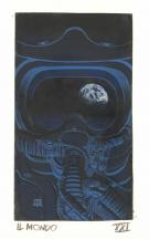 Juan Gimenez - Illustration originale pour un jeu de tarot, 