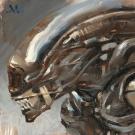 Greg Manchess - Alien, Peinture originale, inspirée du film 