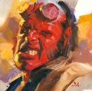 Greg Manchess - Hellboy, Peinture originale inspirée du film