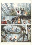 Saverio Tenuta - Le Masque de Fudo, Pluie, Planche originale