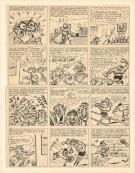 René Pellos - Pechedur et Briquemol, Planche originale n°34,