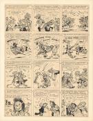 René Pellos - Pechedur et Briquemol, Planche originale n°37,