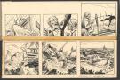 René Pellos - Moby Dick, Strip original accompagné de son ca