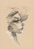 Alberto Varanda - Illustration originale, portrait de femme
