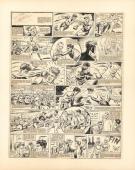René Pellos - Kid Peche, Planche originale collée sur un sup