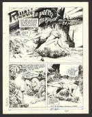 André Cheret - Rahan, La pierre magique, Planche originale n