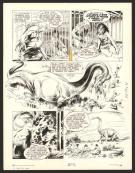 André Cheret - Rahan, Le démon des marais, Planche originale