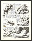 André Cheret - Rahan, Pour sauver Alona, Planche originale n