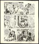 André Cheret - Domino, Domino, Planche originale n°35, pliur