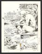 André Cheret - Rahan, Les singes-hommes, Planche originale n