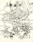 Batem - Marsupilami, Illustration originale réalisée pour un