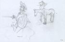 Paul & Gaëtan Brizzi - Don Quichotte, Planche de recherche o
