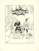 Stanislas - Illustration originale, ex-libris pour la librai