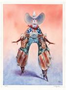 Carter Goodrich - WESTERN!, Val #1, illustration originale (