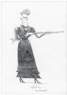 Carter Goodrich - WESTERN!, Illustration originale, recherch
