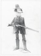 Carter Goodrich - WESTERN!, Illustration originale, recherch