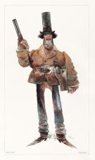 Carter Goodrich - WESTERN!, Mose Harpe, illustration origina
