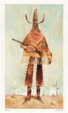 Carter Goodrich - WESTERN!, Horseman, illustration originale