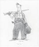 Carter Goodrich - WESTERN!, Illustration originale, recherch